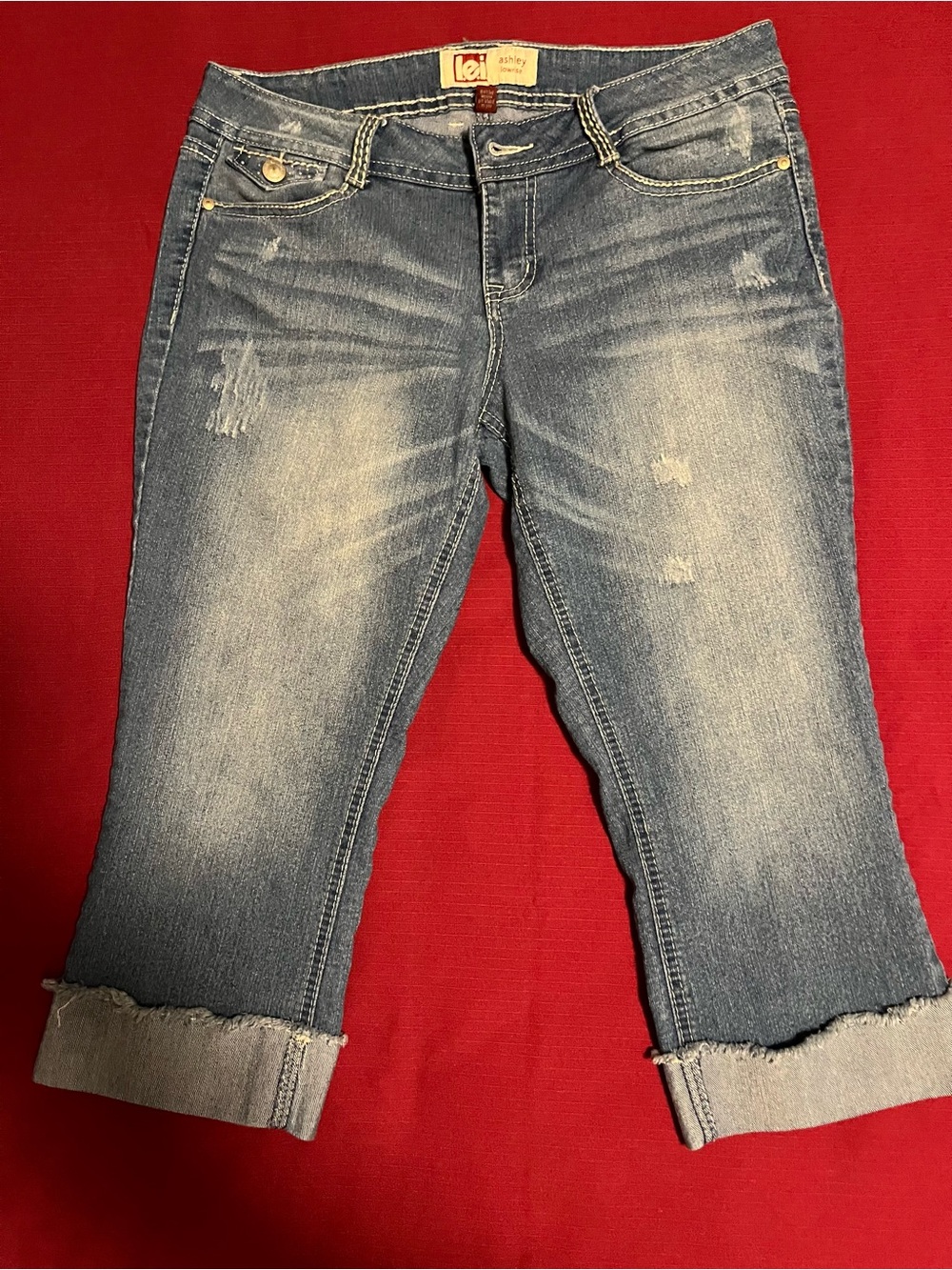 Vintage l.e.i. Ashley low rise cropped jeans